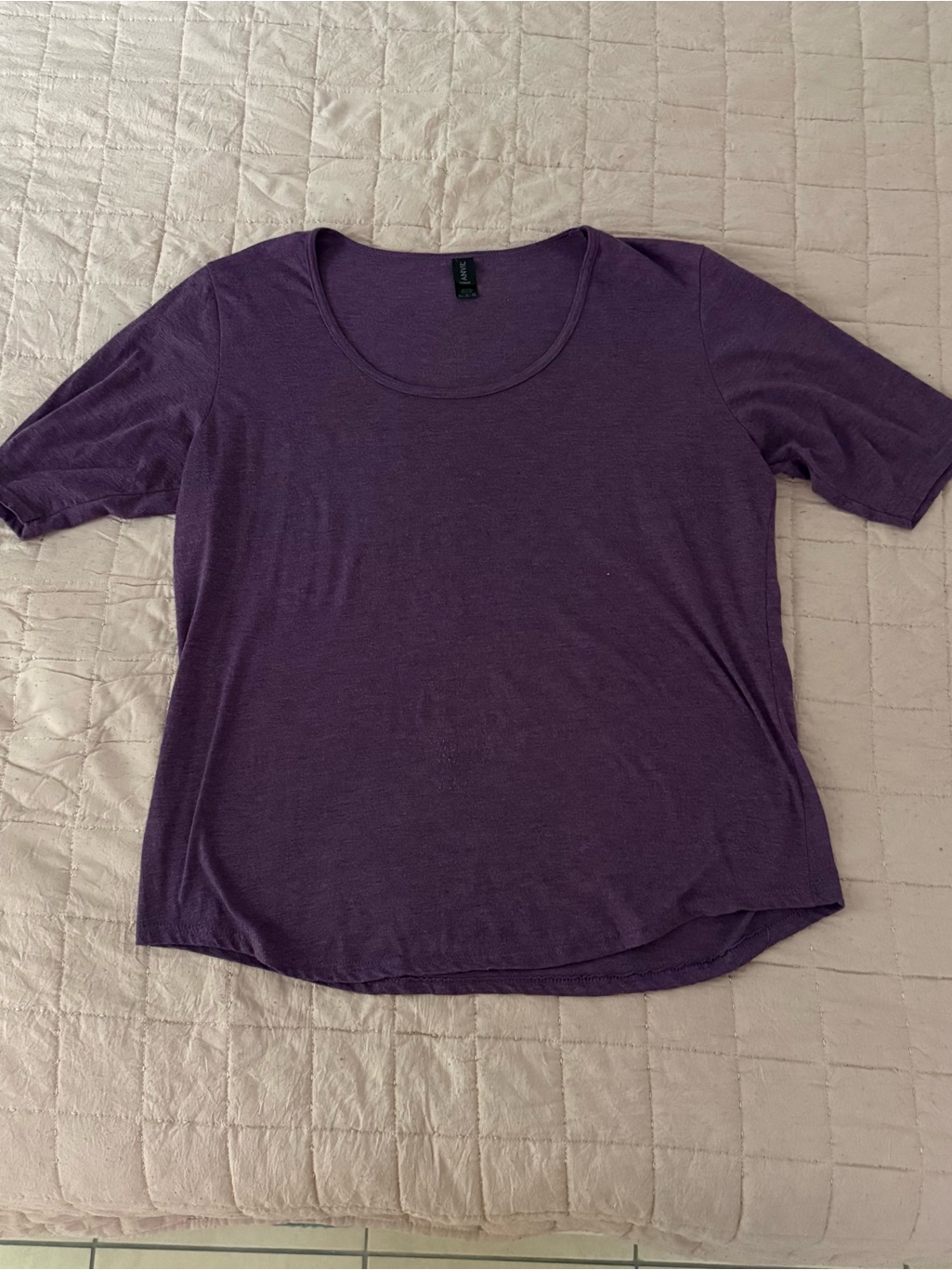 Anvil Short Sleeve Crewneck Tee - Deep Purple
